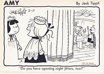 JACK TIPPIT (1923-1994) Do you have opening night jitters, too? * Do you extend credit to someone... [COMICS / AMY]